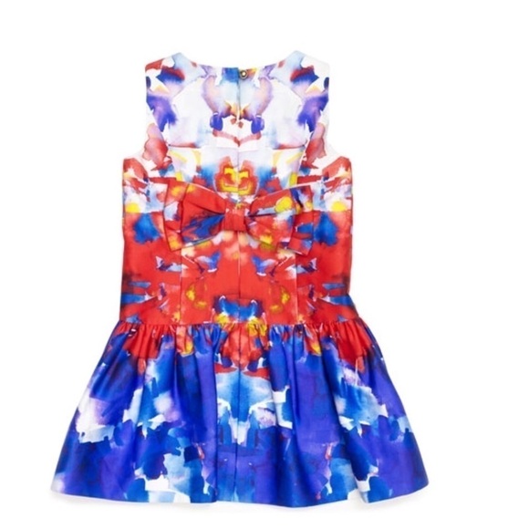 Milly Minis Watercolor Print Party Dress NWT - Picture 6 of 6